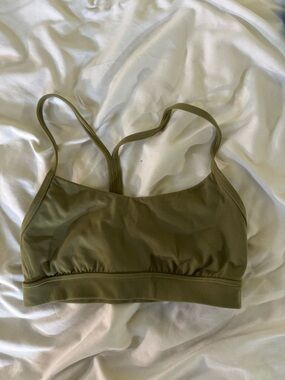 lululemon athletica Olive Green flow y Bra